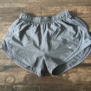 Nike Dri-Fit Running Shorts, Gray, Size Small